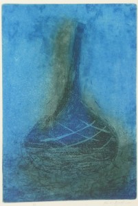 Večer v Toskánsku / lept + akvatinta, 21 x 29, 2012 